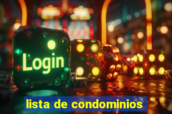 lista de condominios